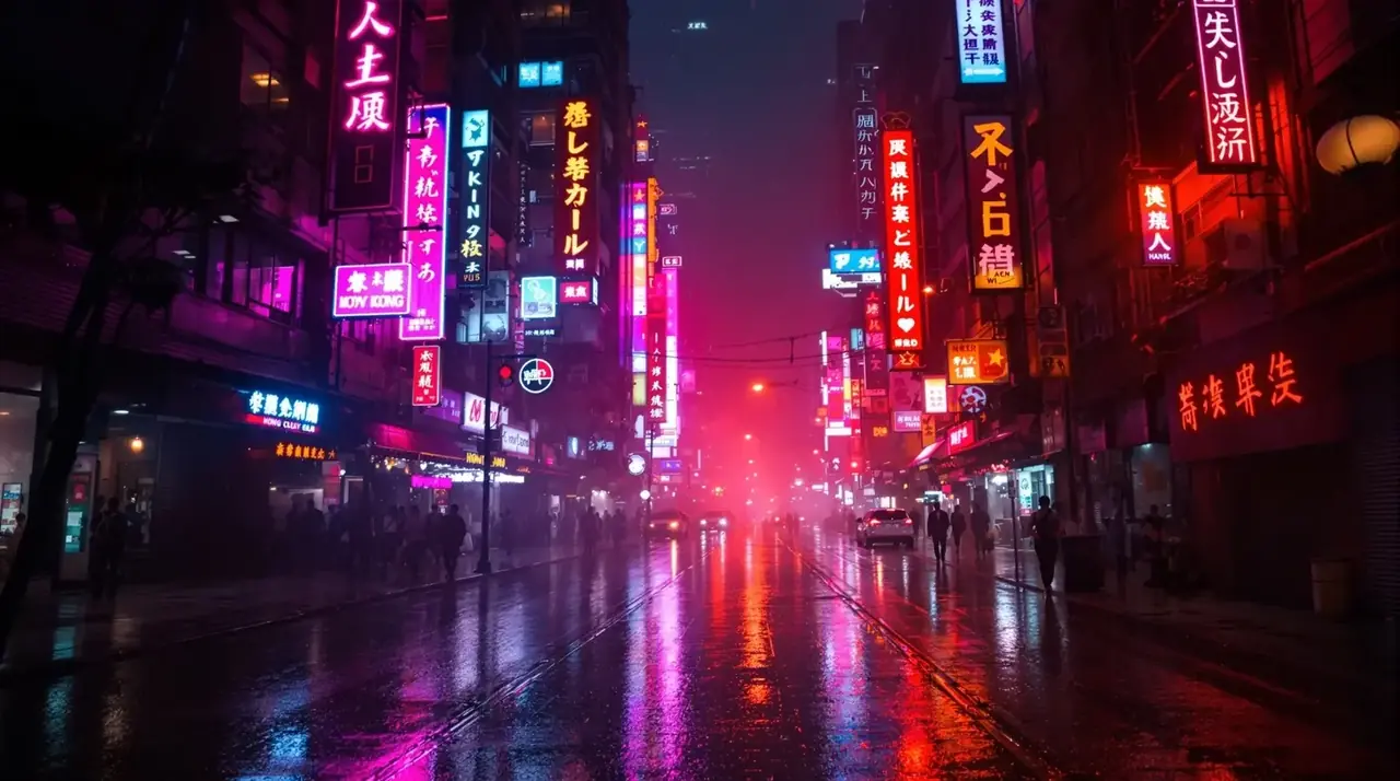 九龙城寨·暗夜 - 霓虹下的恩怨情仇,雨夜街头的终极对决 91视频在线看 - 九龙城寨·暗夜 海报